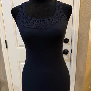 Hollister ribbed lace tank top S